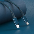 baseus braided fast charging data cable type c to lightning pd 20w 2m blue extra photo 3