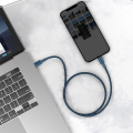 baseus braided fast charging data cable type c to lightning pd 20w 2m blue extra photo 4