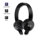 qoltec 50817 headphones with microphone black extra photo 2