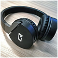 qoltec 50825 headphones wireless bt with microphone super bass black extra photo 5
