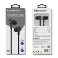 qoltec 50831 in ear headphones with microphone black extra photo 3
