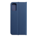 forcell luna carbon flip case for xiaomi redmi note 10 5g blue extra photo 2