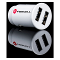forcell cc sj02 car charger mini 2xusb 31a white extra photo 2