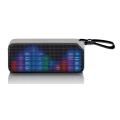 lenco bt 191bk bluetooth stereo speaker with party lights black extra photo 2