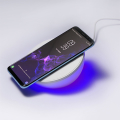 4smarts wireless qi 15w charger voltbeam n8 with clock led light white extra photo 2