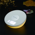 4smarts wireless qi 15w charger voltbeam n8 with clock led light white extra photo 6