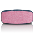lenco bt 130pk stereo bluetooth speaker pink fabric extra photo 2