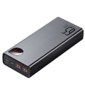baseus adaman metal digital display quick charge power bank 20000mah 65w black extra photo 1