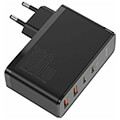 baseus gan2 pro 4 port quick charger 2x usb 2x type c 100w black extra photo 3