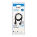 hama 200634 flexi slim charging data cable usb type c usb 20 075 m black extra photo 1