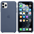 apple my172 iphone 11 pro silicone case linen blue extra photo 1