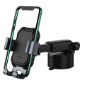 baseus tank gravity car mount holder with suction base tarnish black extra photo 1