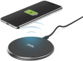 hama 188318 qi fc10 wireless charger black extra photo 1