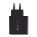 qoltec charger 42w 5 20v 225 3a usb type c pd usb black extra photo 1