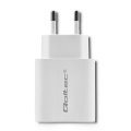 qoltec charger 18w 5 12v 15 3a usb type c pd usb qc 30 white extra photo 1