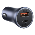 baseus golden contactor pro dual quick car charger usb type c 40w cable 5a grey extra photo 4