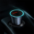 baseus golden contactor pro dual quick car charger usb type c 40w cable 5a grey extra photo 5