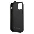 mercedes leather cover leather hand strap for apple iphone 12 apple iphone 12 pro black extra photo 1