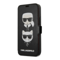 karl lagerfeld leather cover heads book for apple iphone 12 pro max black klflbksp12lfkickc extra photo 1