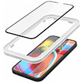spigen tempered glass alm glass fc 2 pack for iphone 14 13 13 pro black extra photo 1