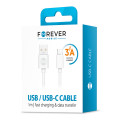 forever cable usb usb c 10 m 3a white extra photo 1