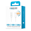 forever cable usb c usb c 10 m 3a white extra photo 1