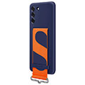 samsung silicone cover with strap s9060 samsung galaxy s22 navy ef gs906tn extra photo 3
