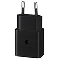 samsung wall charger ep t1510xb 15w usb c data cable black extra photo 1