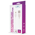 setty cable usb lightning 10 m 2a white new extra photo 1