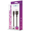 setty cable usb usb c 10 m 3a black extra photo 1