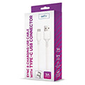 setty cable usb usb c 10 m 3a white extra photo 1