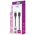 setty cable usb c lightning 10 m 3a black extra photo 1