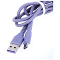 maxlife mxuc 04 cable usb usb c 10 m 3a purple extra photo 2