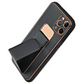 forcell leather case kickstand for iphone 12 pro max black extra photo 2