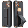 forcell leather case kickstand for iphone 12 pro max black extra photo 3