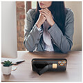 forcell leather case kickstand for iphone 12 pro max black extra photo 7