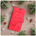 forcell mezzo book case for iphone 13 reindeers red extra photo 2