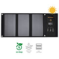 4smarts solar panel voltsolar 21w dual usb rainproof black extra photo 5