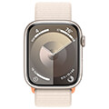apple watch series 9 mr983 45mm starlight aluminium case with starlight sport loop extra photo 1