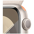 apple watch series 9 mr983 45mm starlight aluminium case with starlight sport loop extra photo 2