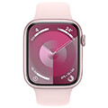 apple watch series 9 mrml3 45mm pink aluminium case with light pink sport band m l extra photo 1