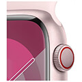 apple watch series 9 mrml3 45mm pink aluminium case with light pink sport band m l extra photo 2