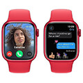 apple watch series 9 mrxg3 41mm product red aluminium case with product red sport band s m extra photo 3