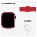 apple watch mkn93 series 7 aluminum 45mm red extra photo 4