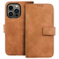 forcell tender book case for iphone 13 brown extra photo 1