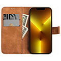forcell tender book case for iphone 13 brown extra photo 2