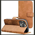forcell tender book case for iphone 13 pro max brown extra photo 1