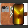 forcell tender book case for iphone 13 pro max brown extra photo 2
