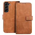 forcell tender book case for samsung galaxy a03s brown extra photo 1