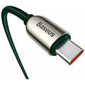 baseus display fast charging data cable type c to type c 100w 1m green extra photo 1